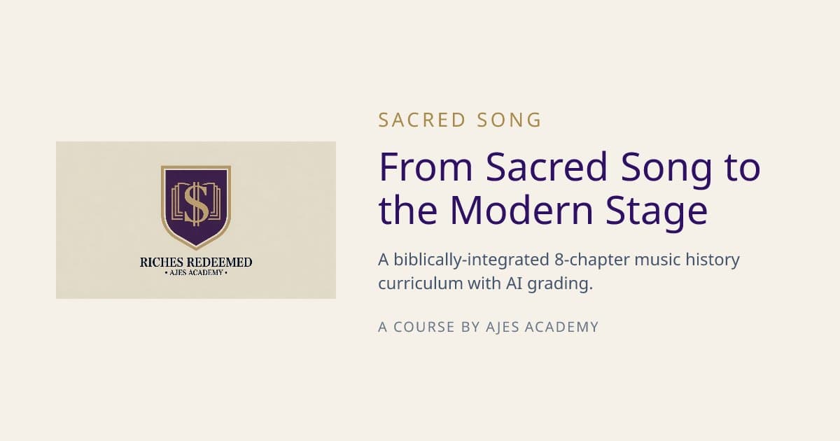 Sacred Song brand card